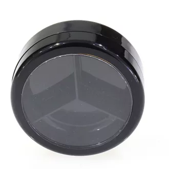 Pot cosmétique noir 3 compartiments 10 ml 2