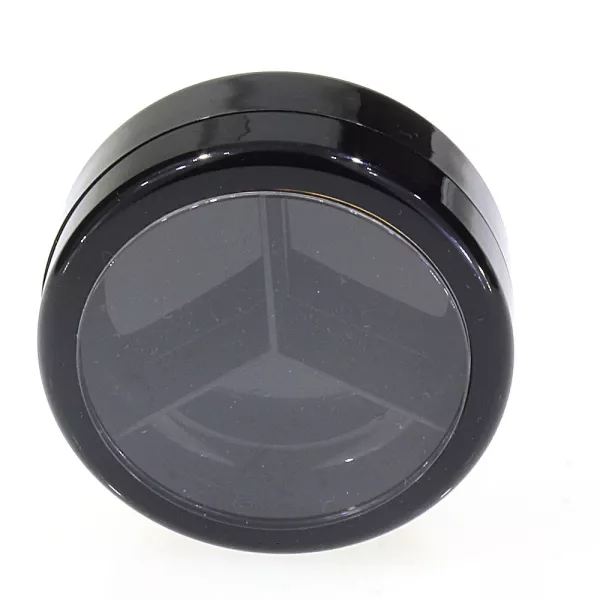 Pot cosmétique noir 3 compartiments 10 ml