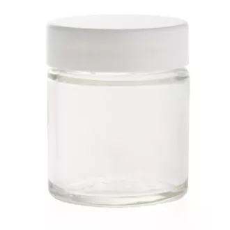 30 ml glass jar with white lid - Huiles & Sens