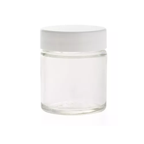 Glasbehälter 30 ml weißer Deckel - - Huiles & Sens