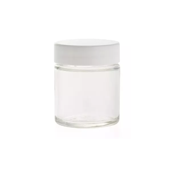 Glasbehälter 30 ml weißer Deckel - - Huiles & Sens