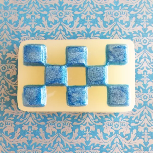 Soap mold Swirl Checkerboard