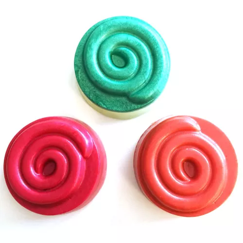 Soap mold Swirl Checkerboard