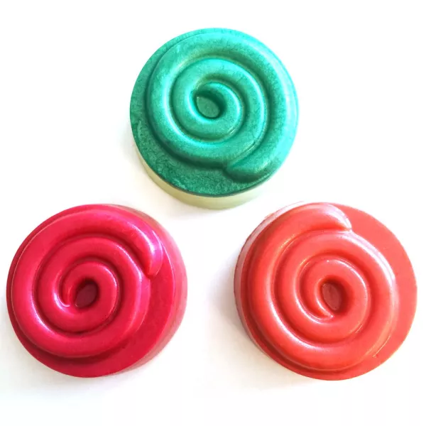 Soap mold Swirl Checkerboard