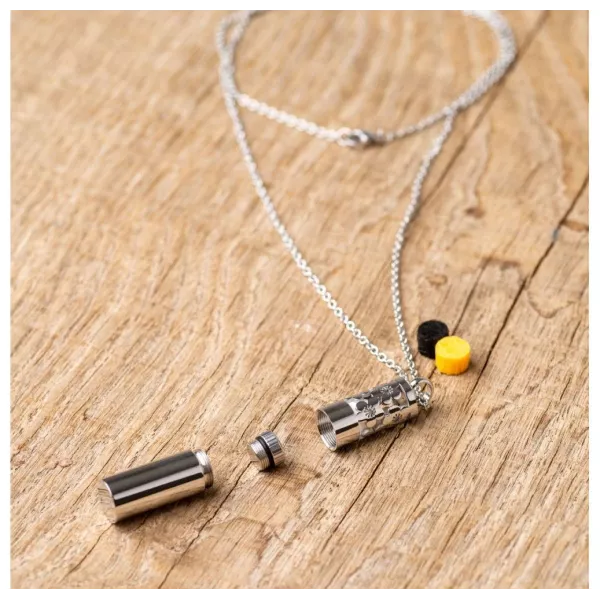  Parfümkette mit zylindrischem Anhänger