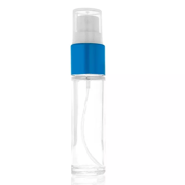 Flacon spray verre 9 ml col bleu