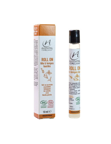 Roll On Massant Bio Huile Essentielle Tête et Tempes Lourdes France