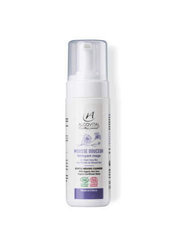 Nettoyant  Naturel Visage Mousse BIO Française Ecocert Toute Peau Algovital