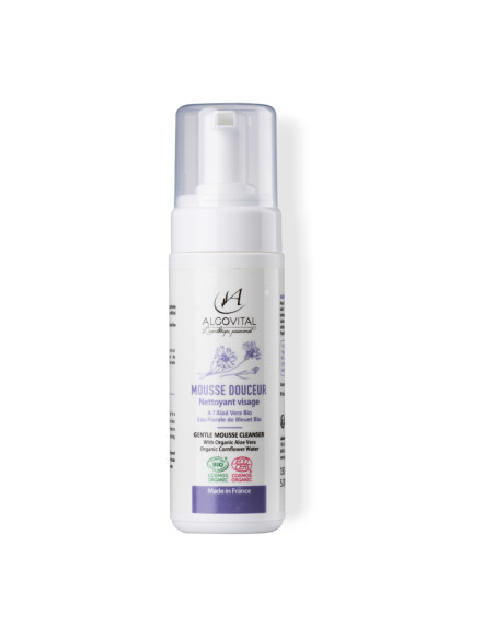 Natural Facial Cleanser Mousse BIO Française Ecocert Toute Peau Algovital