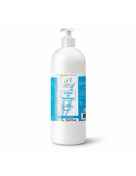 Crème Massage Neutre Glisse Longue 1L Kinésithérapeute Professionnel