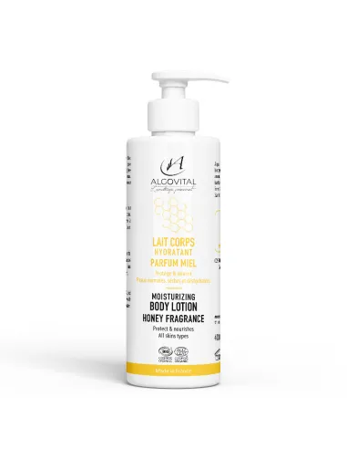 Körpermilch Certified Bio Feuchtigkeitsspendend Honig Aloe Vera Karité Frankreich Algovital