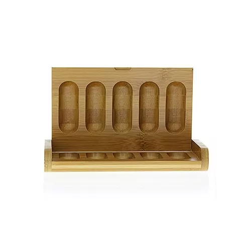 Bambus - Holz Schachtel 5 Flakons